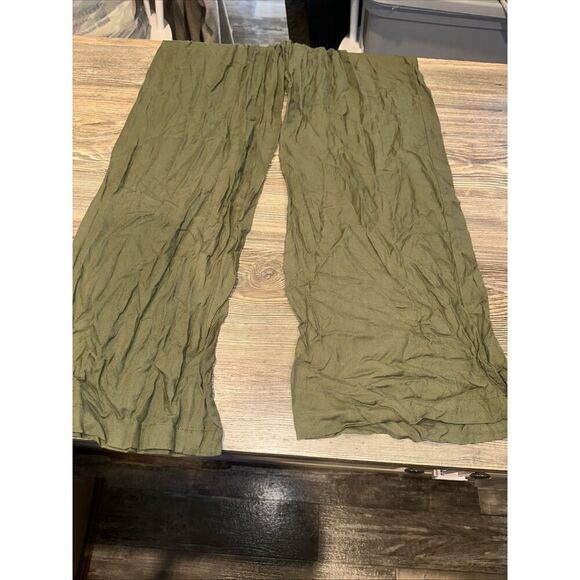 Melrose And Market Olive Moss Pull-On Trousers Pants Drawstring Waist Pockets. N - Picture 2 of 11